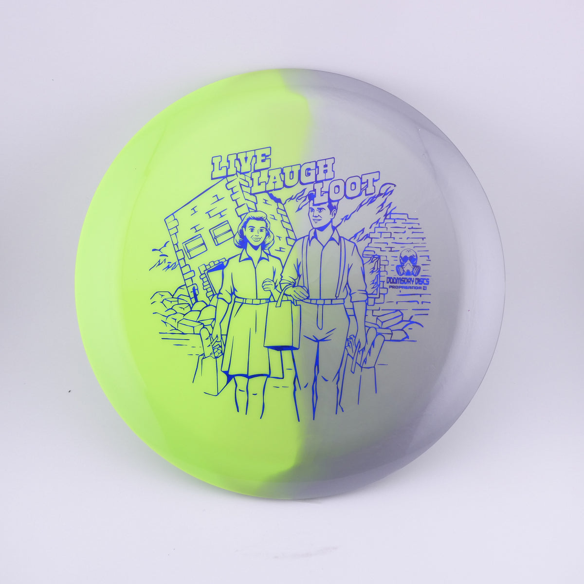 Doomsday Discs Retina Propaganda – Green/Silver "Be Happy, The End is Near" 173-176g