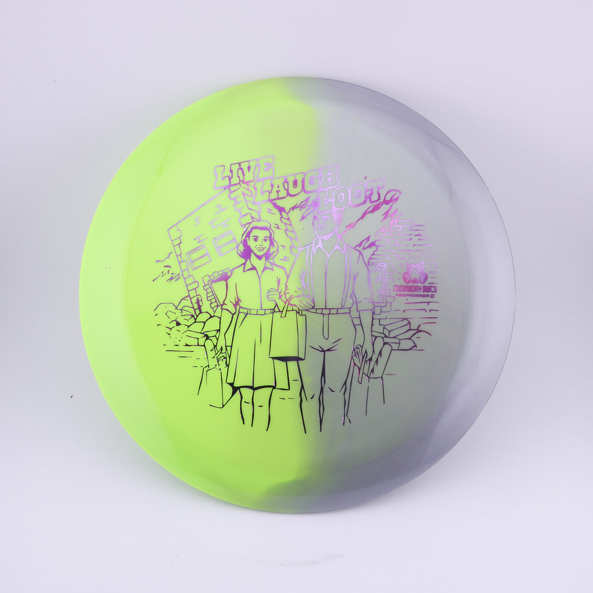Doomsday Discs Retina Propaganda – Green/Silver "Be Happy, The End is Near" 173-176g