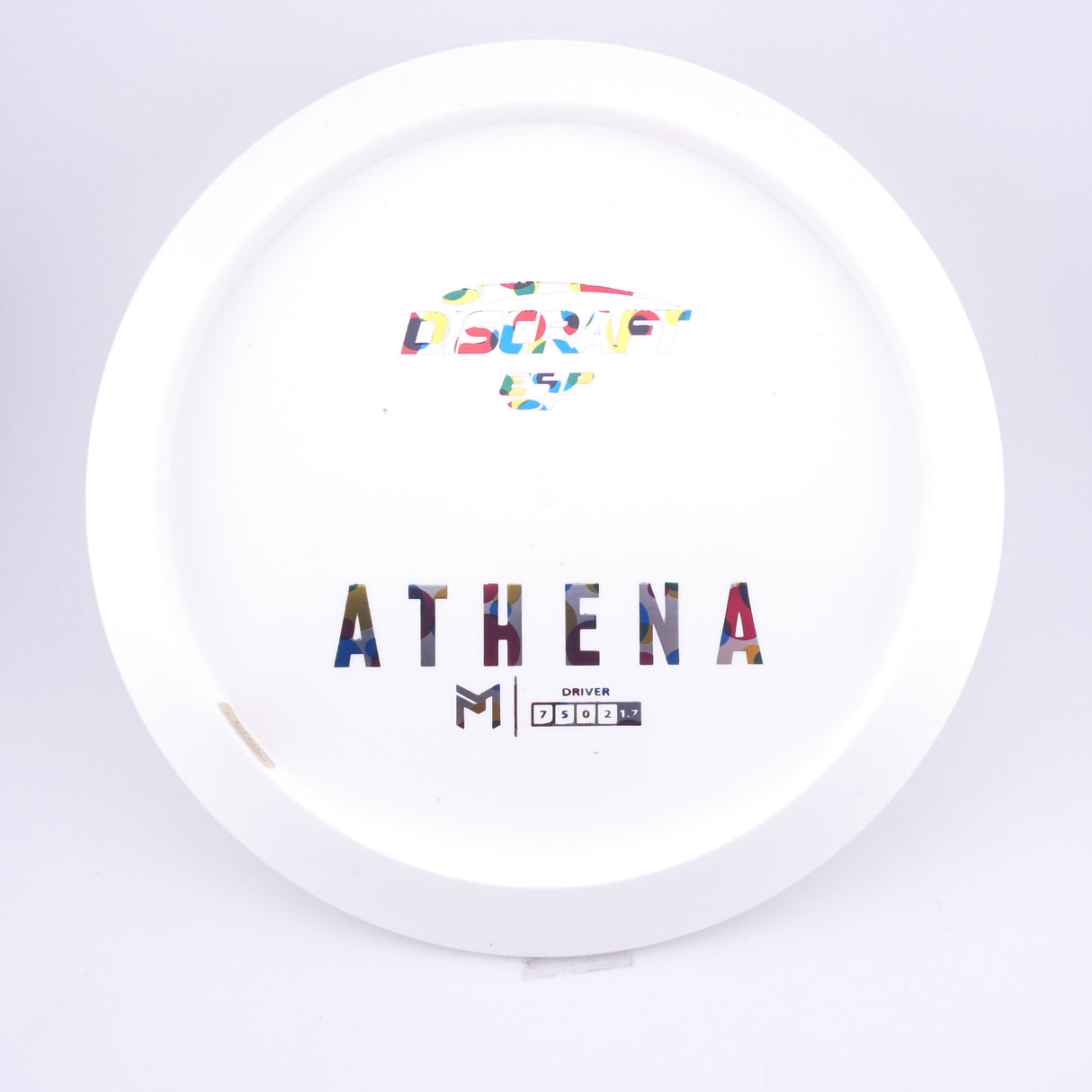 Discraft Paul McBeth White ESP Athena Bottom Stamp 173-174g control driver disc golf disc