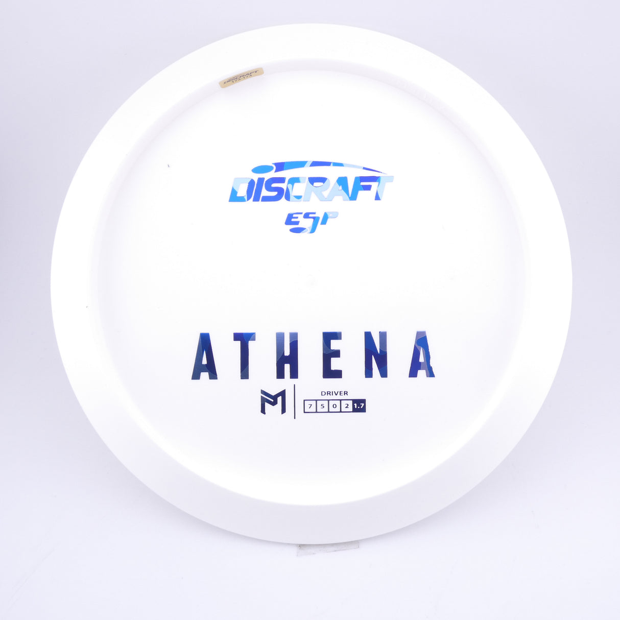 Discraft Paul McBeth White ESP Athena Bottom Stamp 173-174g control driver disc golf disc