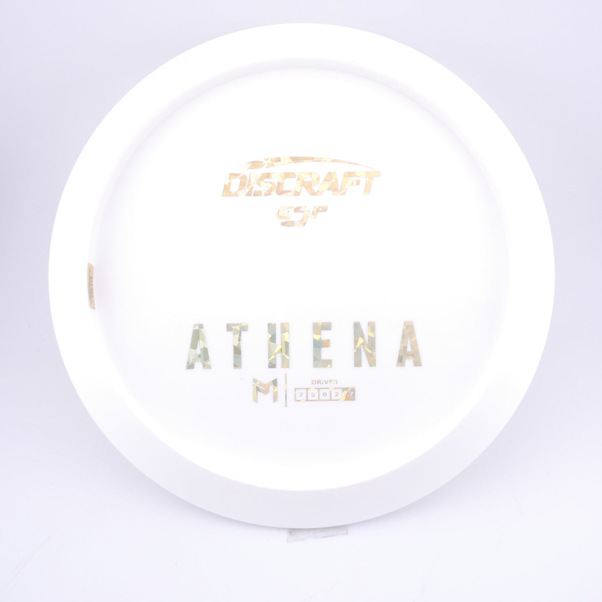 Discraft Paul McBeth White ESP Athena Bottom Stamp 173-174g control driver disc golf disc