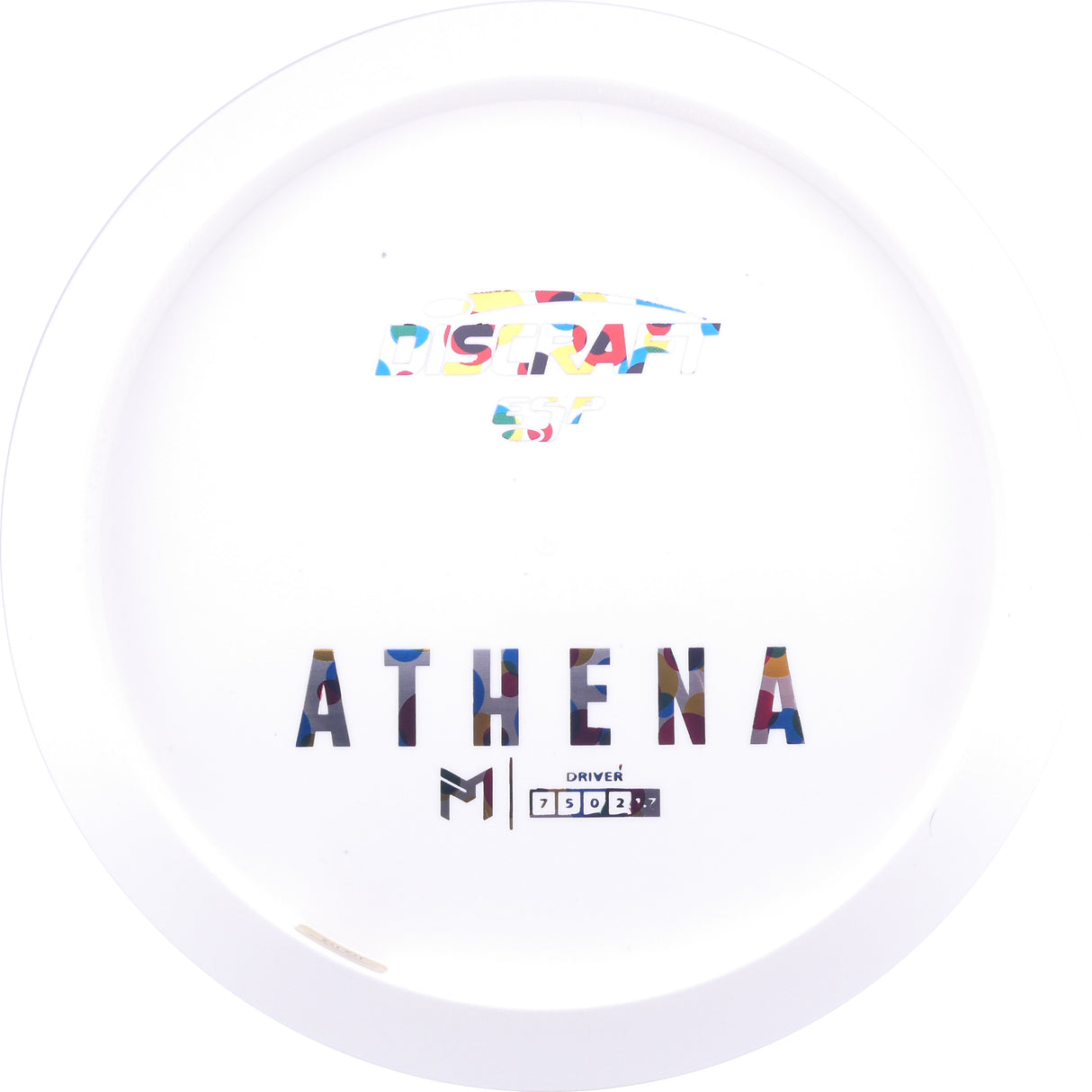 Discraft Paul McBeth White ESP Athena Bottom Stamp 173-174g control driver disc golf disc