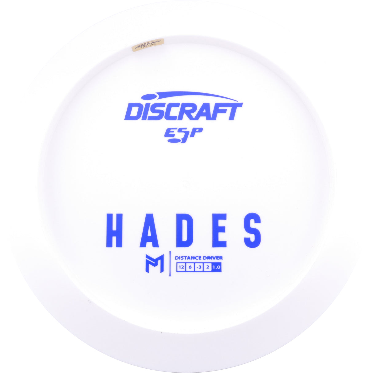Discraft Paul McBeth White ESP Hades Bottom Stamp 173-174g distance driver disc golf disc