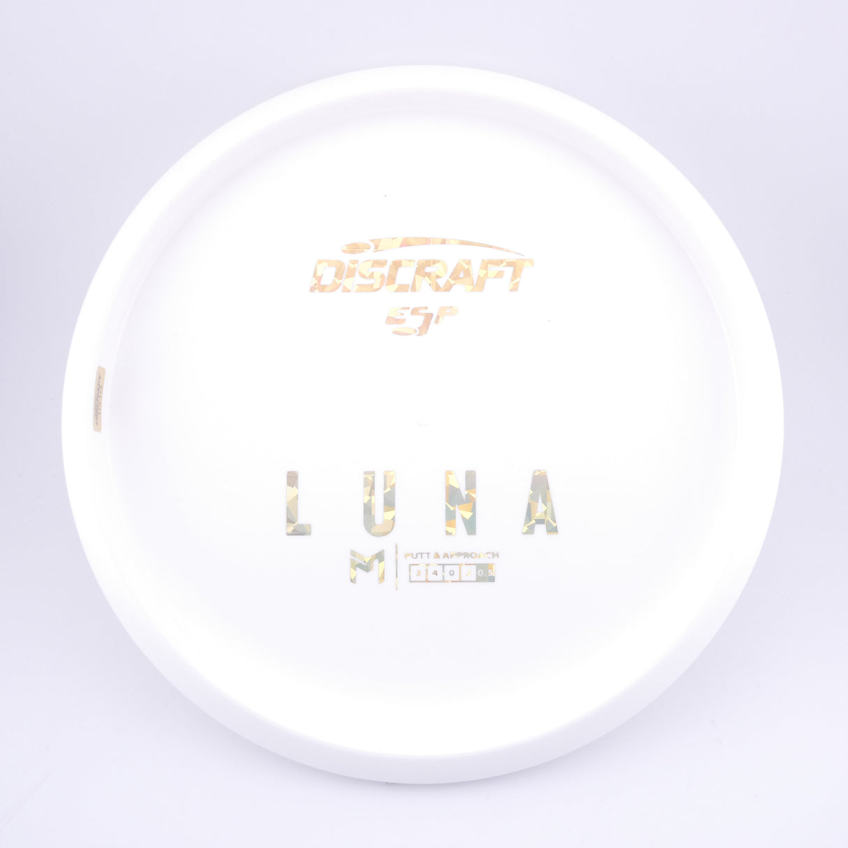Paul McBeth White ESP Luna Bottom Stamp 173-174g putt & approach disc disc golf disc