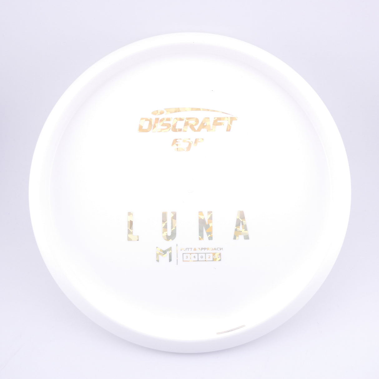 Paul McBeth White ESP Luna Bottom Stamp 173-174g putt & approach disc disc golf disc