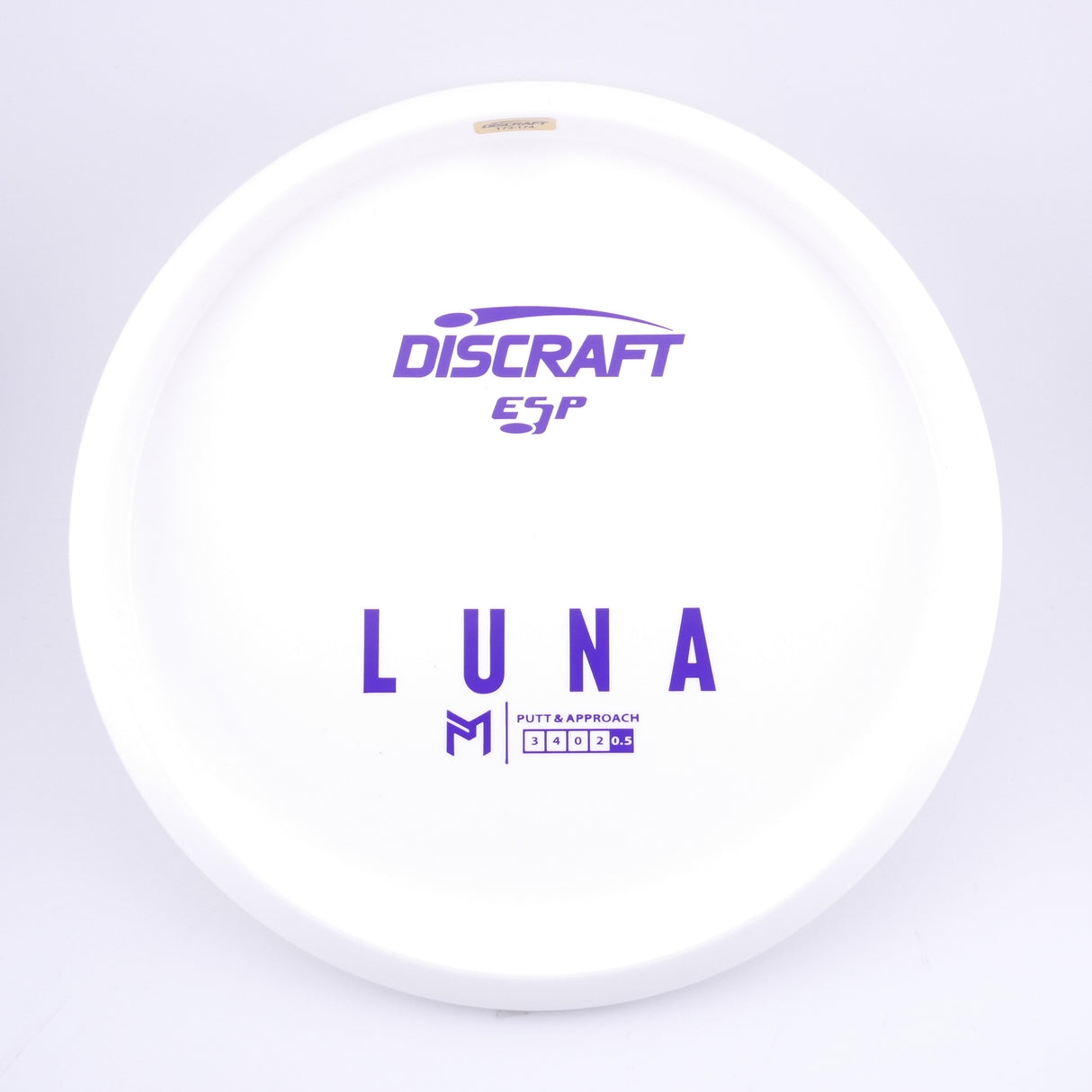 Paul McBeth White ESP Luna Bottom Stamp 173-174g putt & approach disc disc golf disc