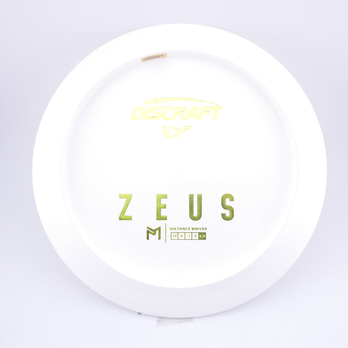 Discraft Paul McBeth White ESP Zeus Bottom Stamp 173-174g distance driver disc golf disc