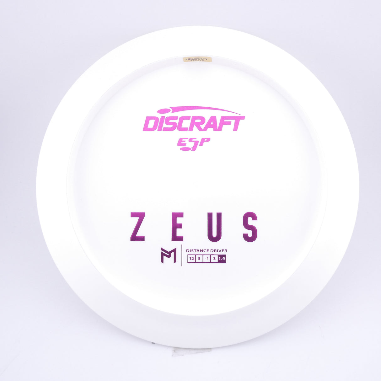 Discraft Paul McBeth White ESP Zeus Bottom Stamp 173-174g distance driver disc golf disc