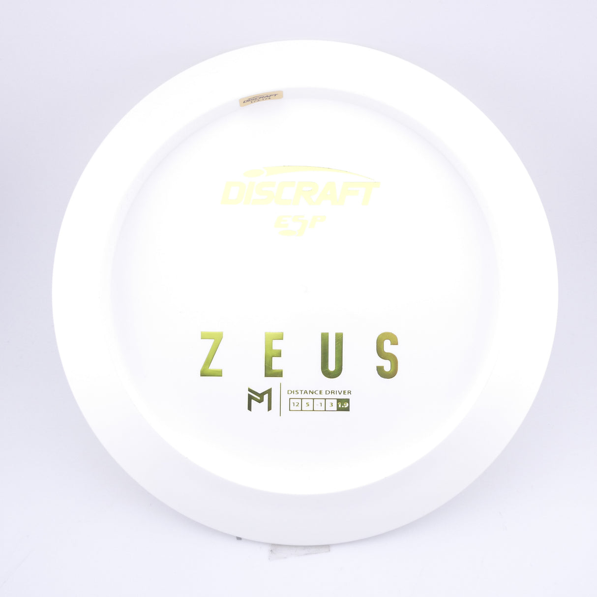 Discraft Paul McBeth White ESP Zeus Bottom Stamp 173-174g distance driver disc golf disc