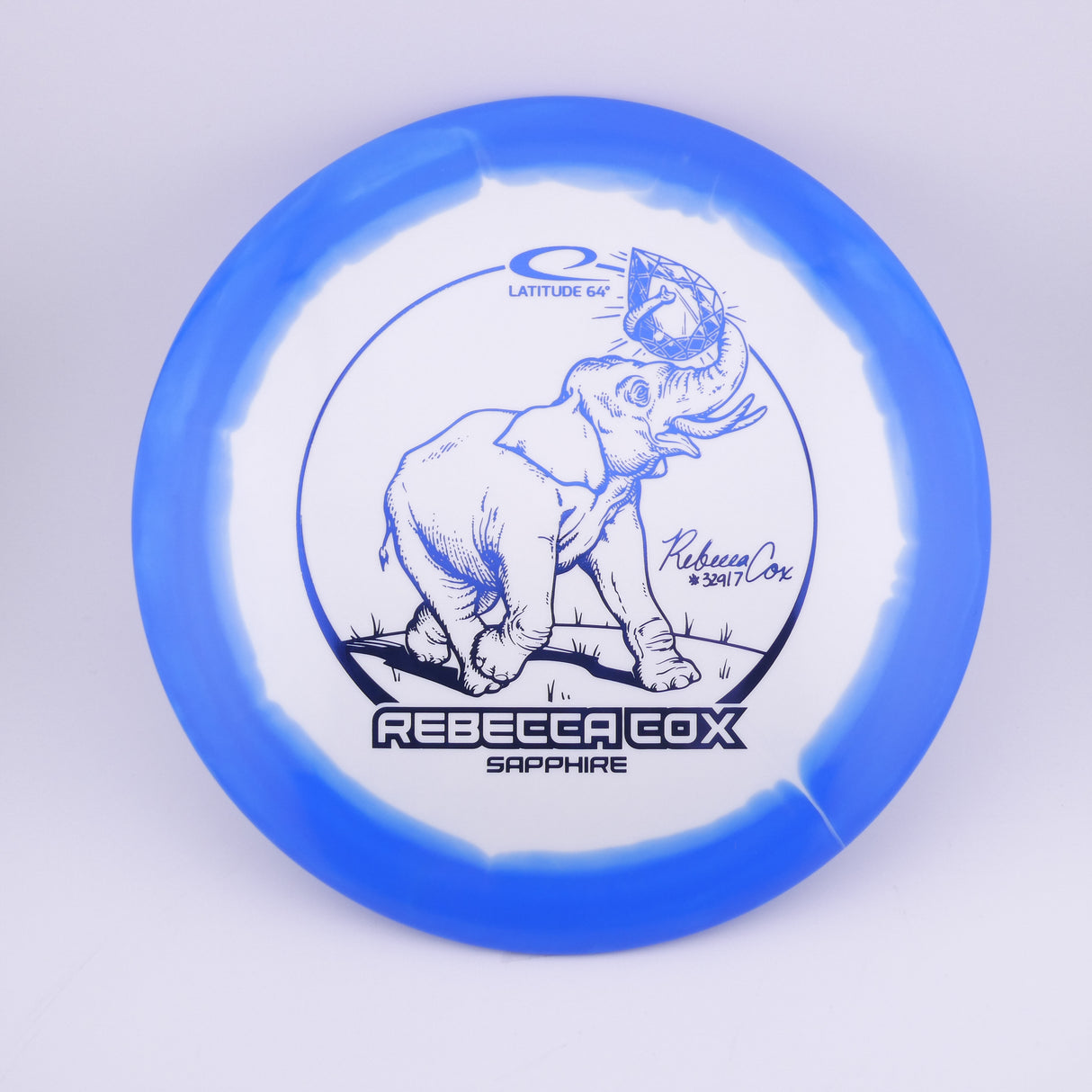 Latitude 64 Gold Orbit Sapphire 160-164g - Rebecca Cox 2024 control driver disc golf disc