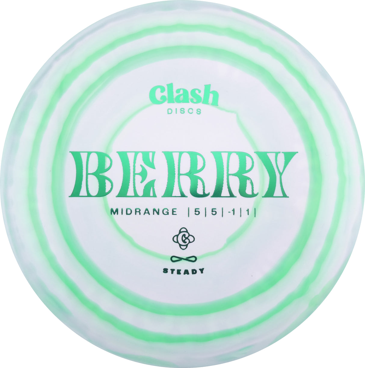 Clash Discs Steady Ring Berry 173-176g midrange disc golf disc