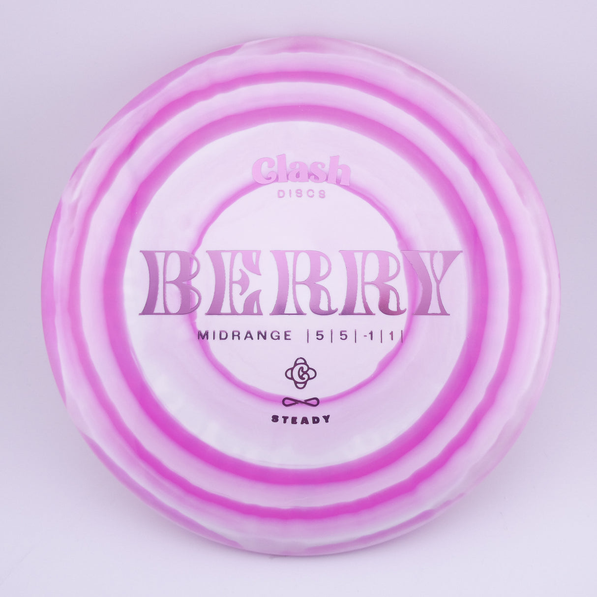 Clash Discs Steady Ring Berry 173-176g midrange disc golf disc