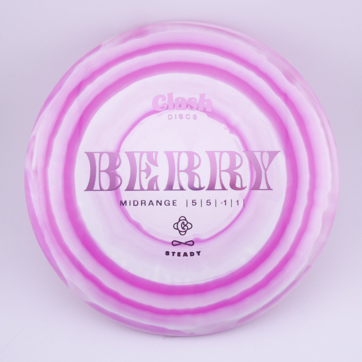Clash Discs Steady Ring Berry 173-176g midrange disc golf disc