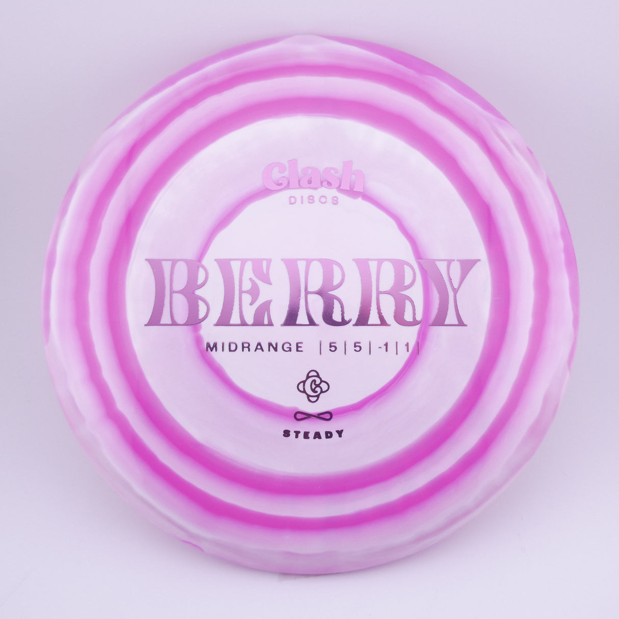 Clash Discs Steady Ring Berry 173-176g midrange disc golf disc
