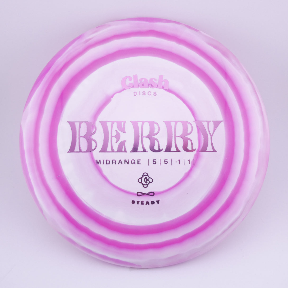 Clash Discs Steady Ring Berry 173-176g midrange disc golf disc