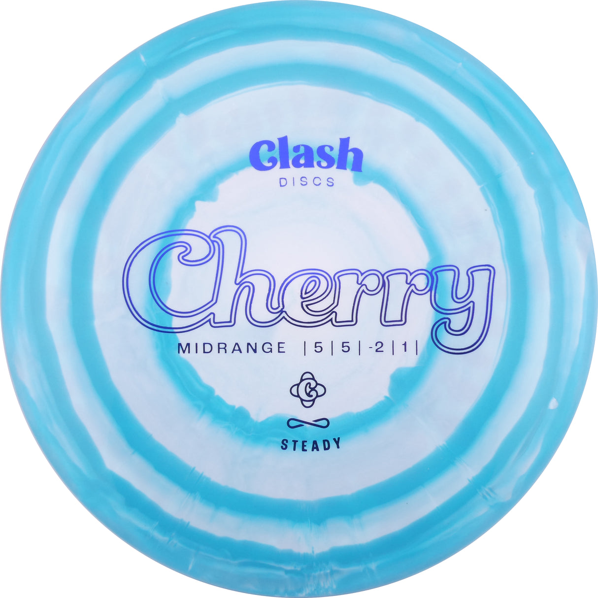 Clash Discs Steady Ring Cherry 173-176g midrange disc golf disc