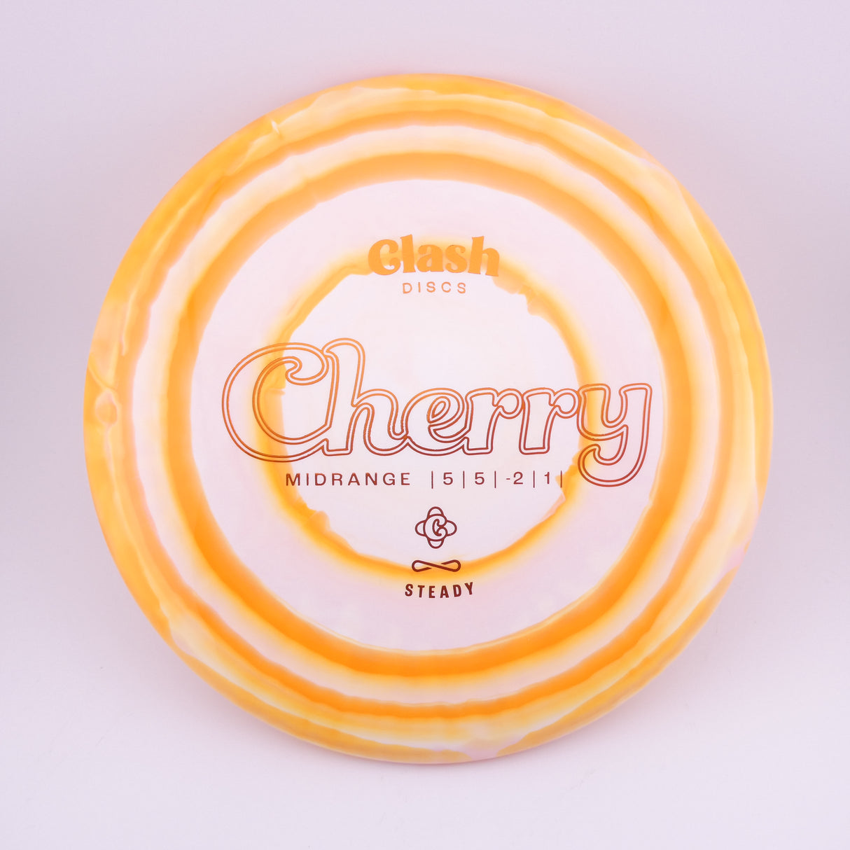 Clash Discs Steady Ring Cherry 173-176g midrange disc golf disc