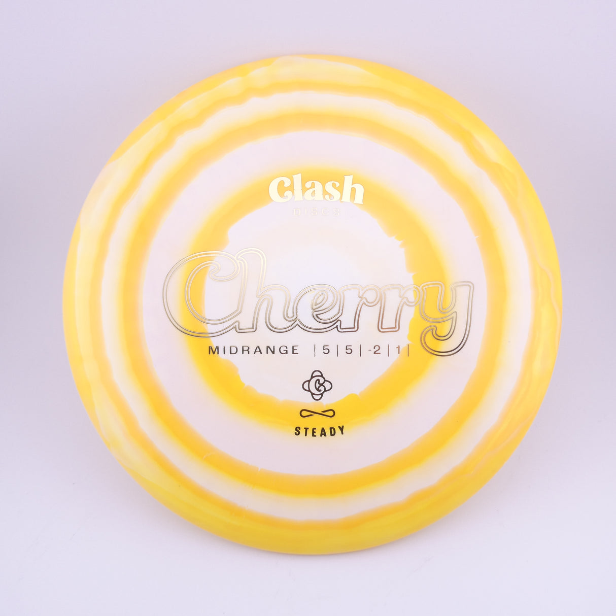 Clash Discs Steady Ring Cherry 173-176g midrange disc golf disc