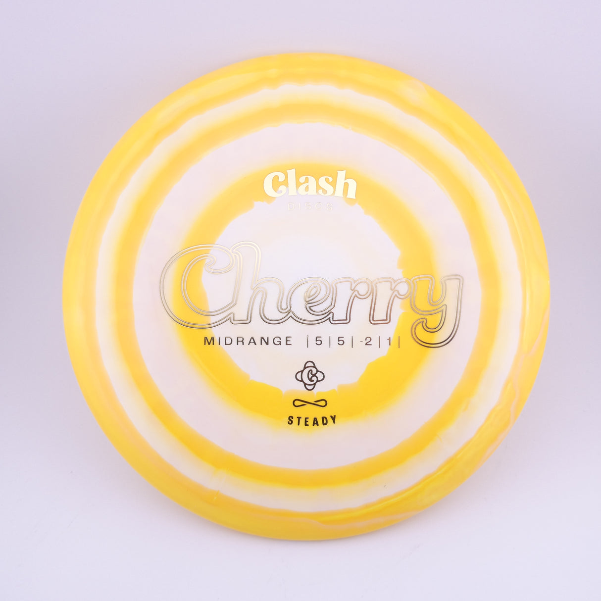 Clash Discs Steady Ring Cherry 173-176g midrange disc golf disc