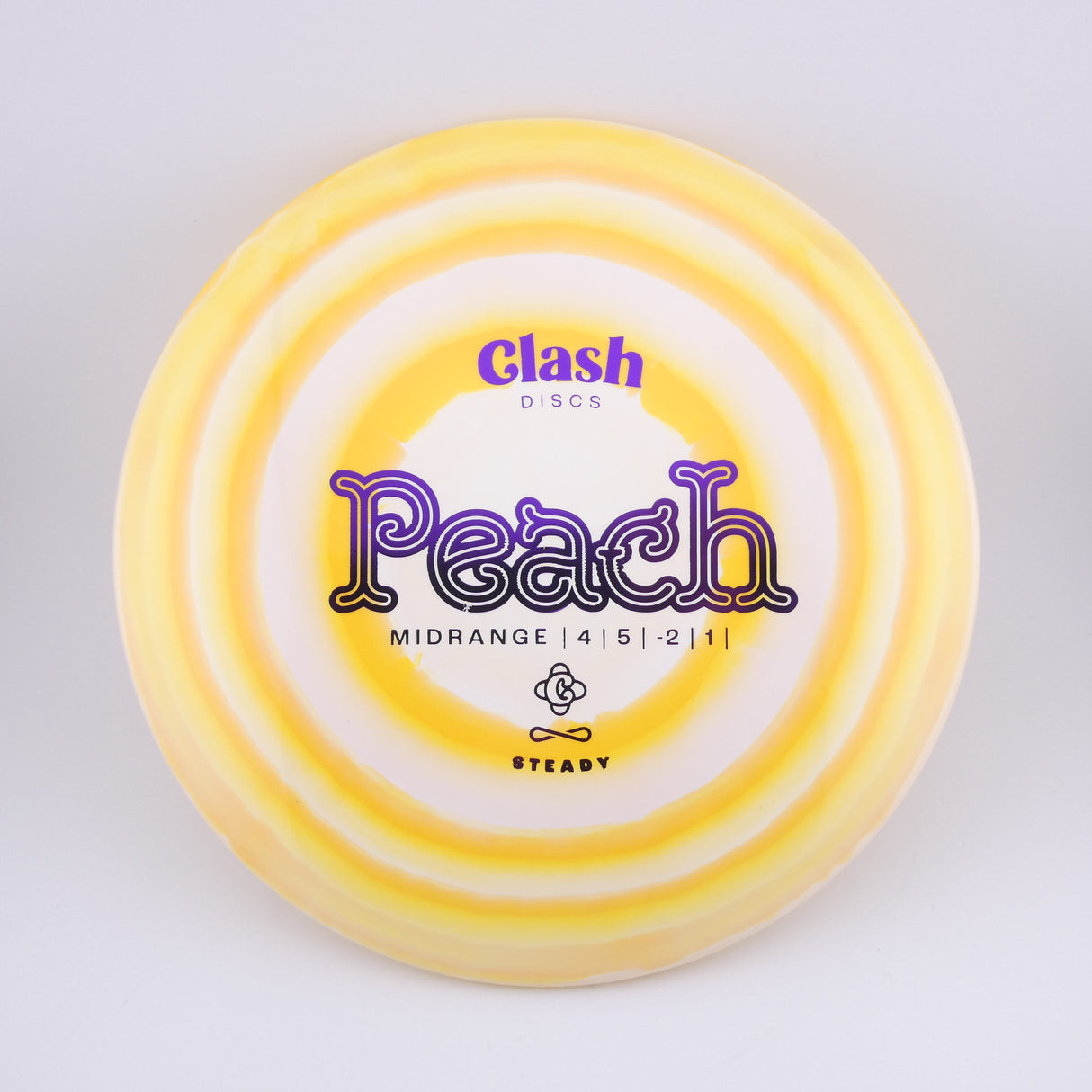 Clash Discs Steady Ring Peach 177g+ midrange disc golf disc