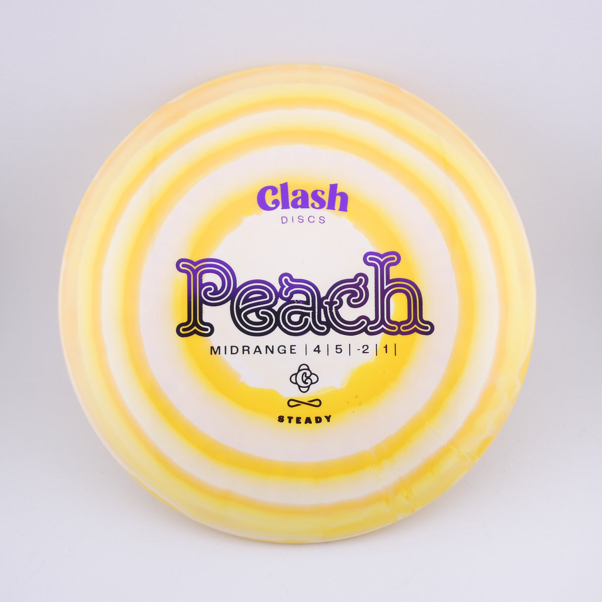 Clash Discs Steady Ring Peach 177g+ midrange disc golf disc