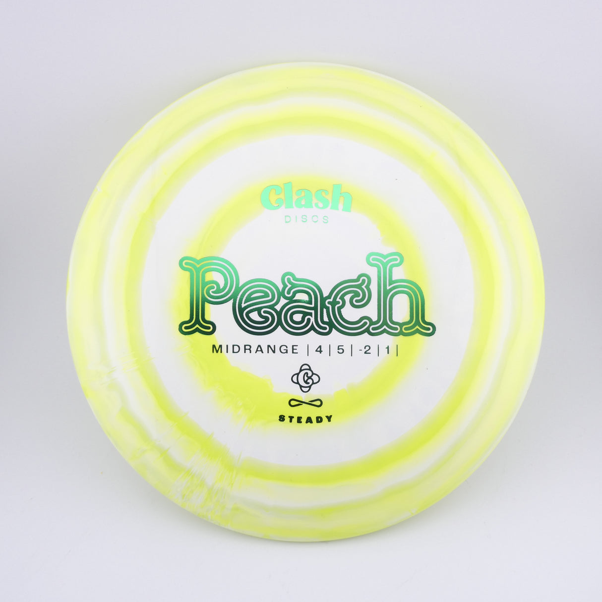 Clash Discs Steady Ring Peach 177g+ midrange disc golf disc