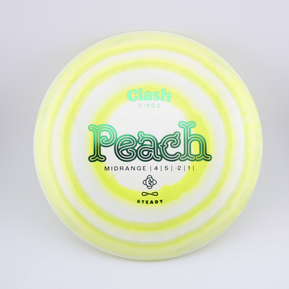 Clash Discs Steady Ring Peach 177g+ midrange disc golf disc