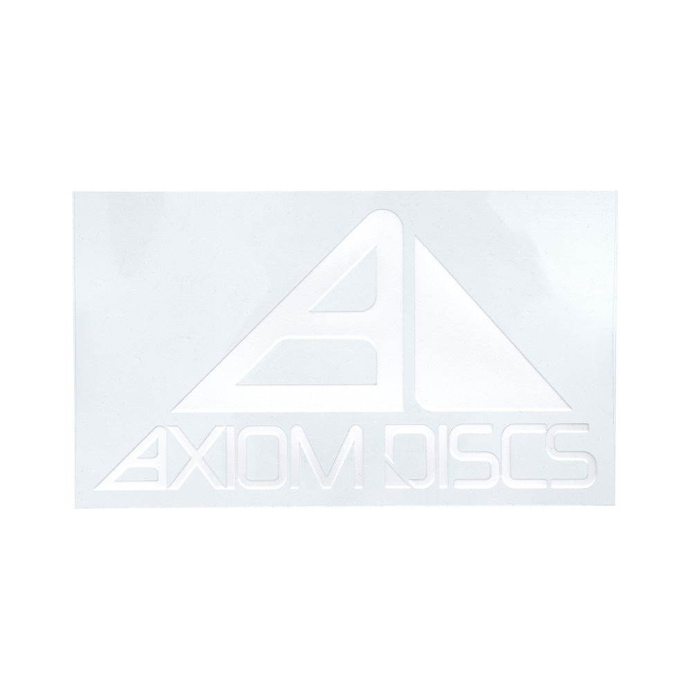 Vinyl Decals – Axiom Pyramid Logo – White