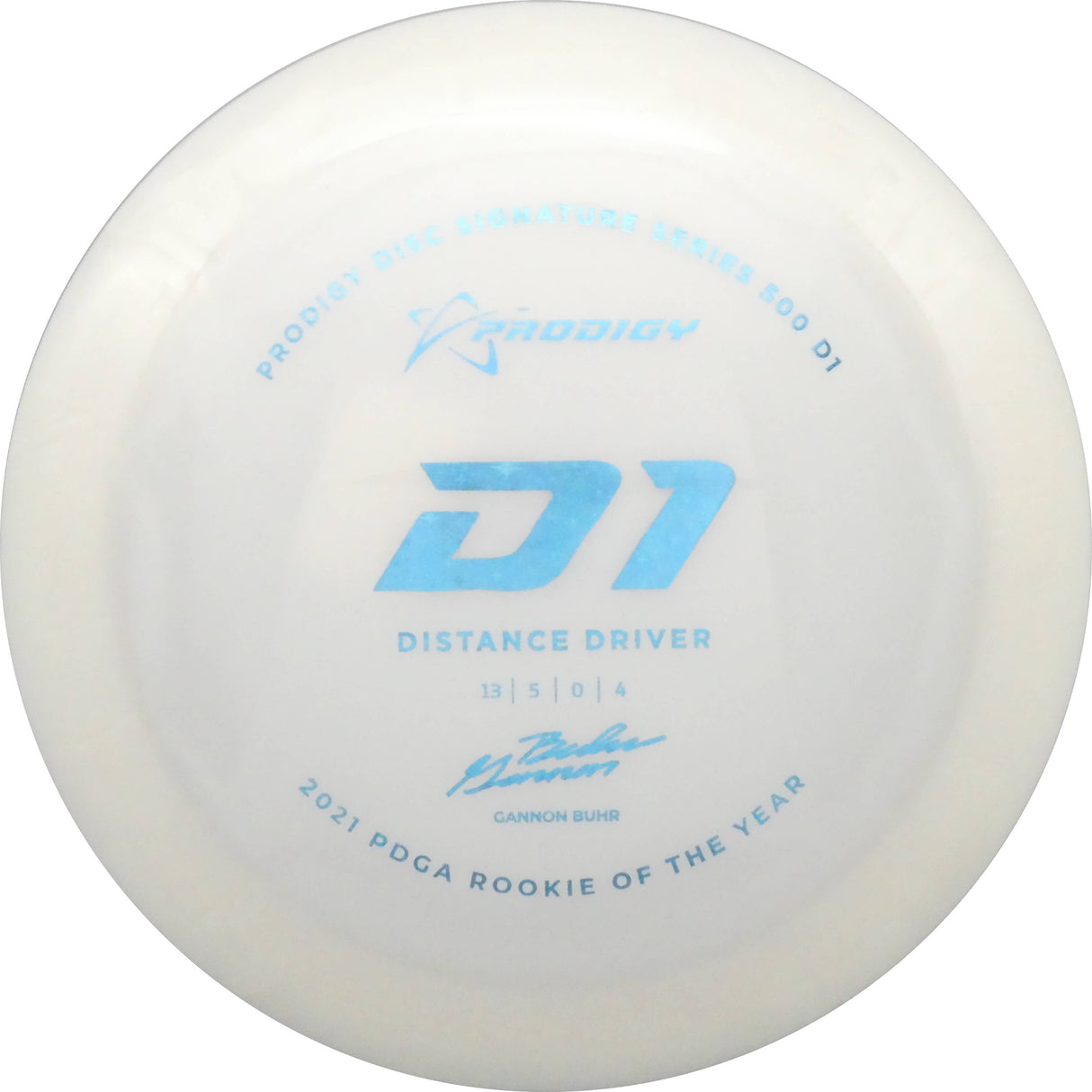 Prodigy D1 Distance Driver - Gannon Buhr 2022 Signature Series - 500 Plastic - 170-174g disc golf disc