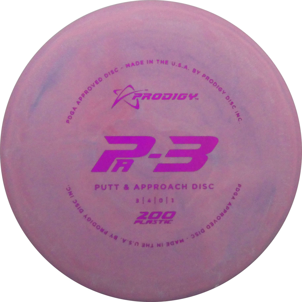 Prodigy PA-3 Putt & Approach Disc 200 Plastic - 170-174g disc golf disc