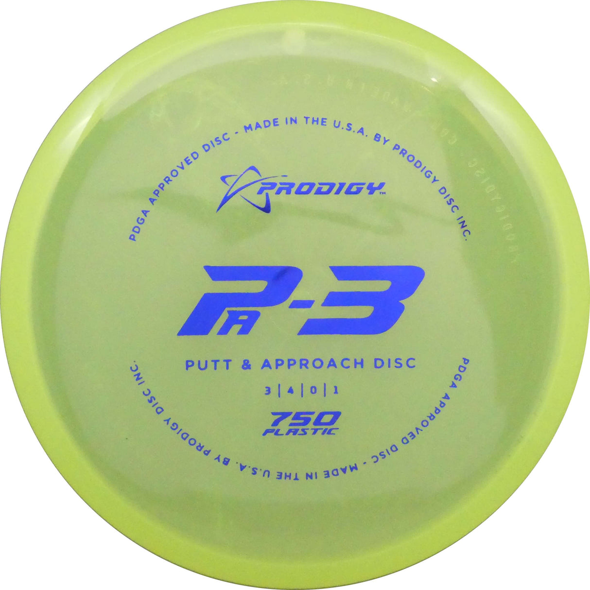 Prodigy 750 PA-3 Putt & Approach Disc - 170-174g disc golf disc