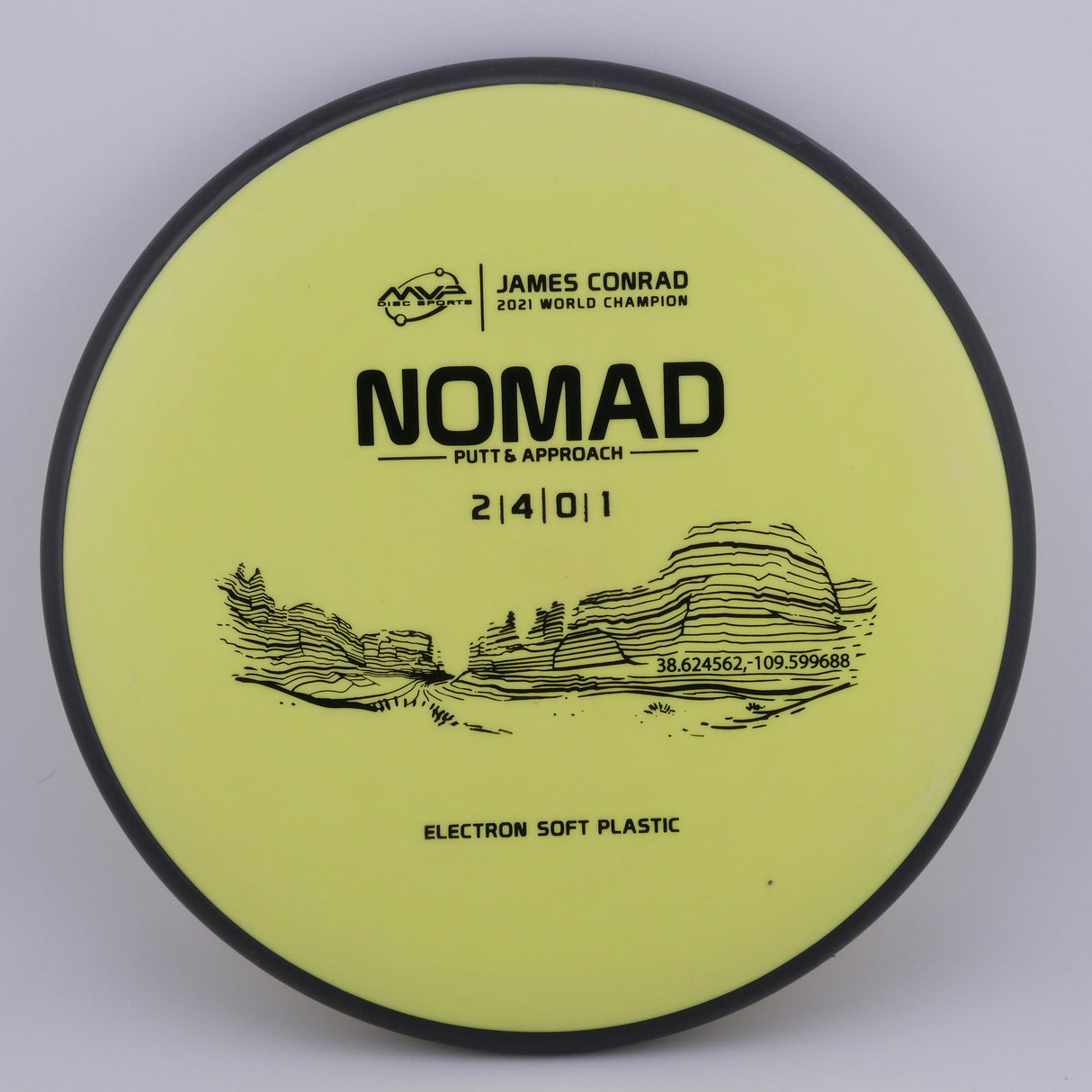 MVP Electron Nomad (Soft) 165-169g stable putt & approach disc disc golf disc
