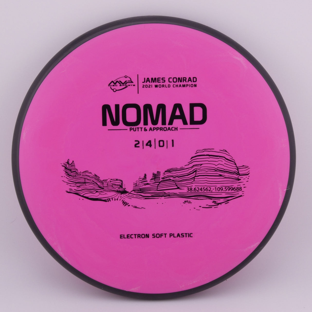 MVP Electron Nomad (Soft) 165-169g stable putt & approach disc disc golf disc