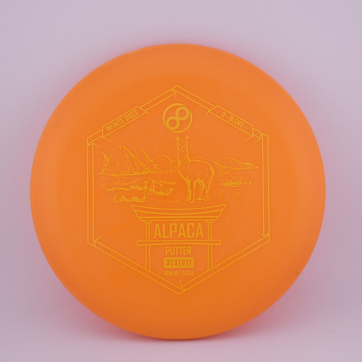 Infinite D-Blend Alpaca 173-176g stable putt & approach disc disc golf disc