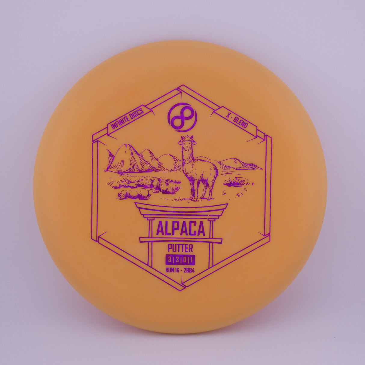 Infinite X-Blend Alpaca 173-176g (Orange) stable putt & approach disc disc golf disc