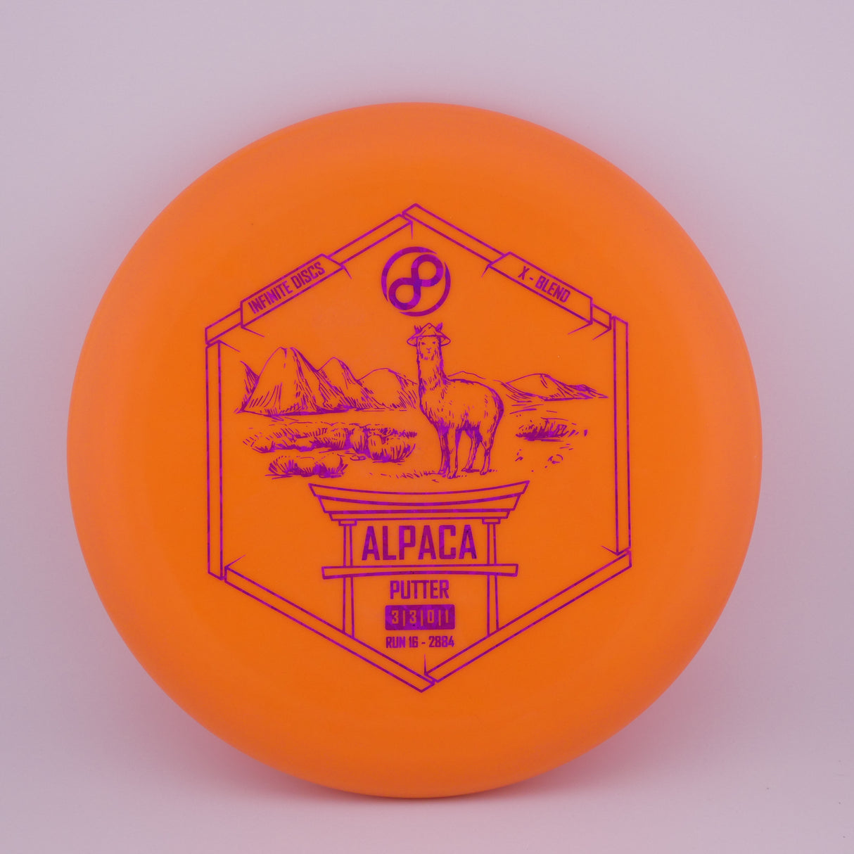 Infinite X-Blend Alpaca 173-176g (Orange) stable putt & approach disc disc golf disc