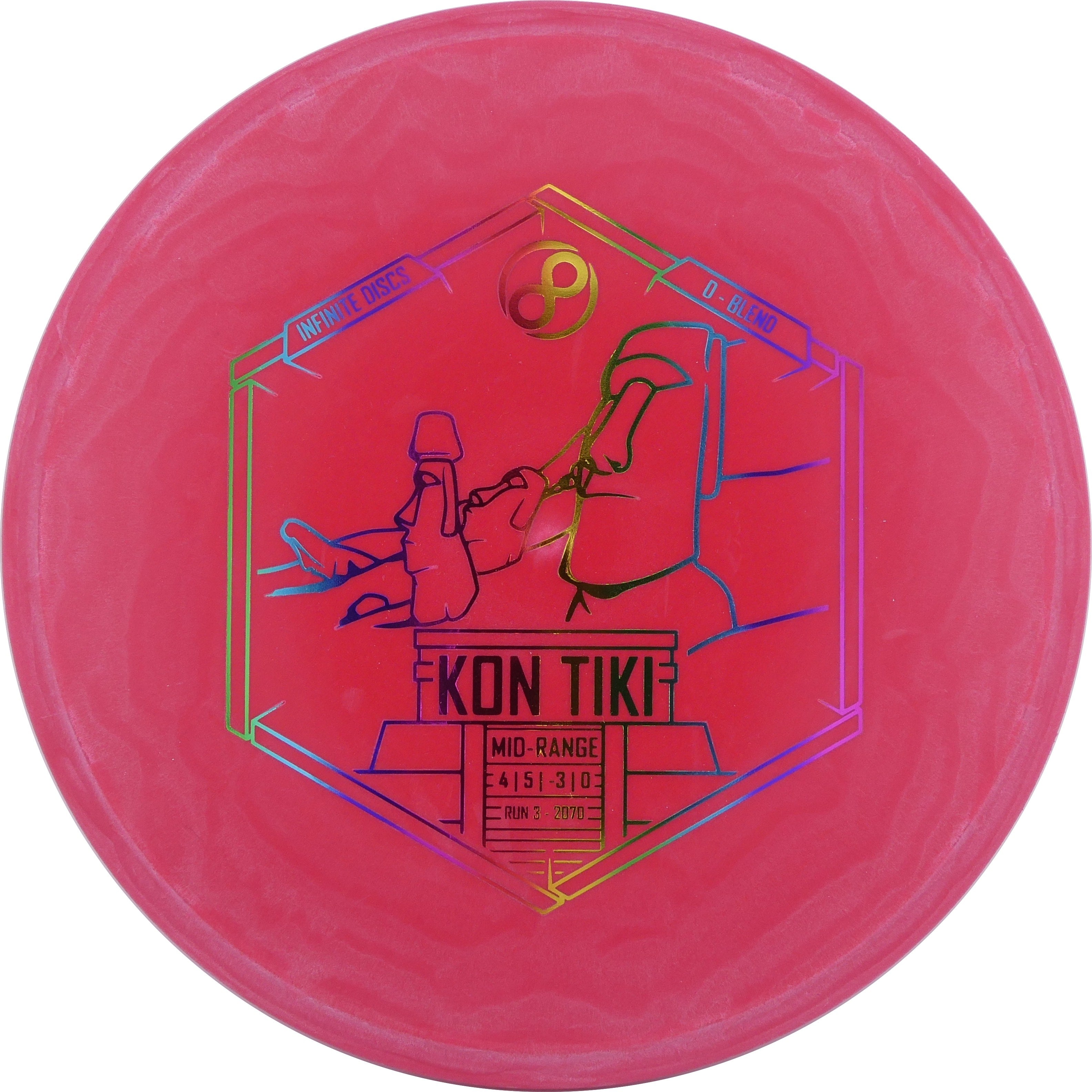 D Blend Kon Tiki 173176g Red Top Tier Disc Golf