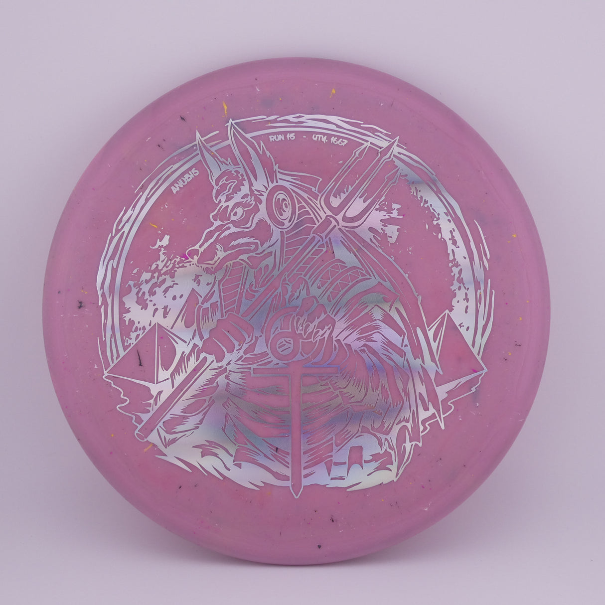 Infinite Splatter S-Blend Anubis 177g+ stable midrange disc golf disc