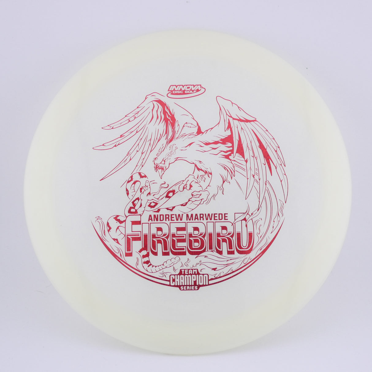 Innova Champion Glow Firebird Andrew Marwede (Tour Series) 173-175g control driver disc golf disc