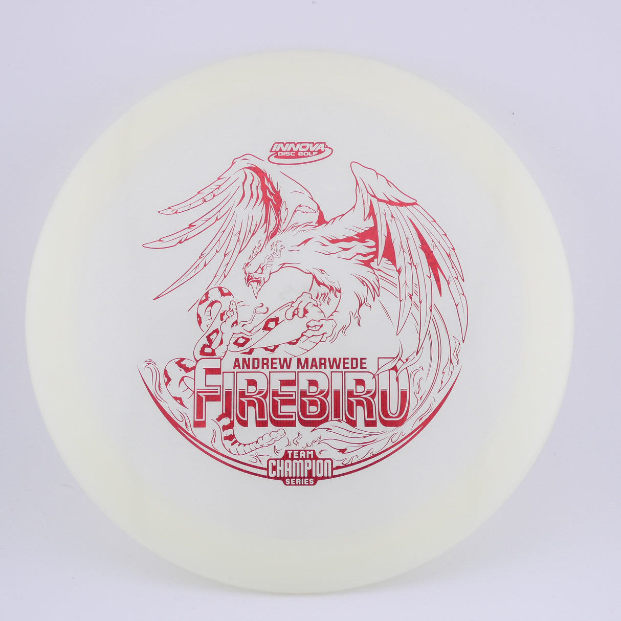 Innova Champion Glow Firebird Andrew Marwede (Tour Series) 173-175g control driver disc golf disc