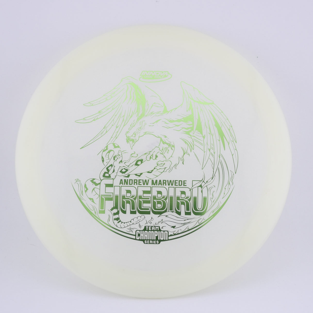 Innova Champion Glow Firebird Andrew Marwede (Tour Series) 173-175g control driver disc golf disc