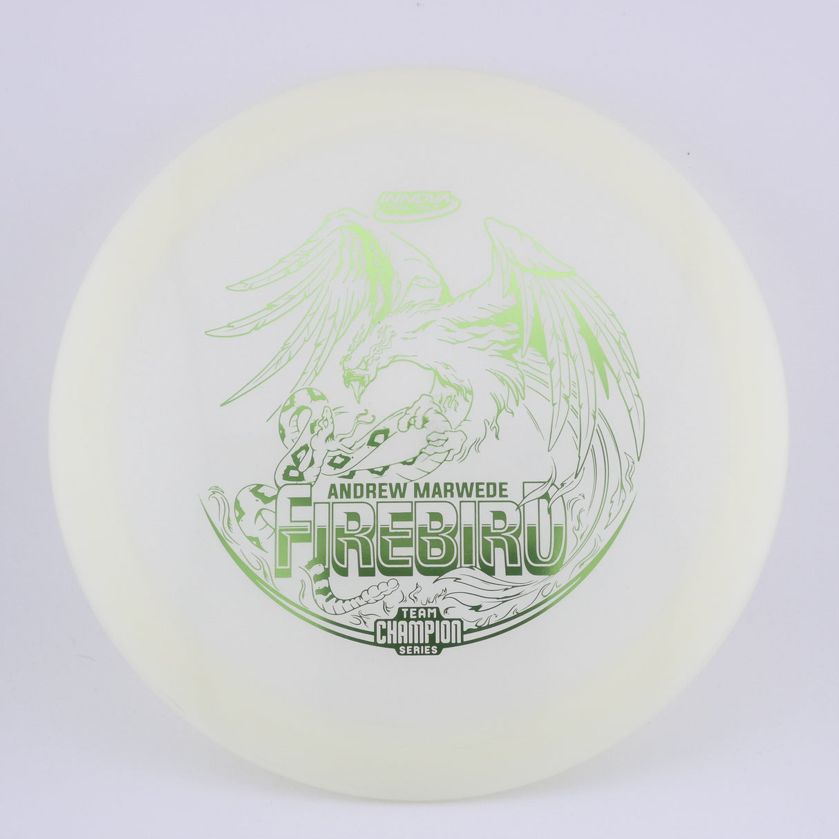 Innova Champion Glow Firebird Andrew Marwede (Tour Series) 173-175g control driver disc golf disc
