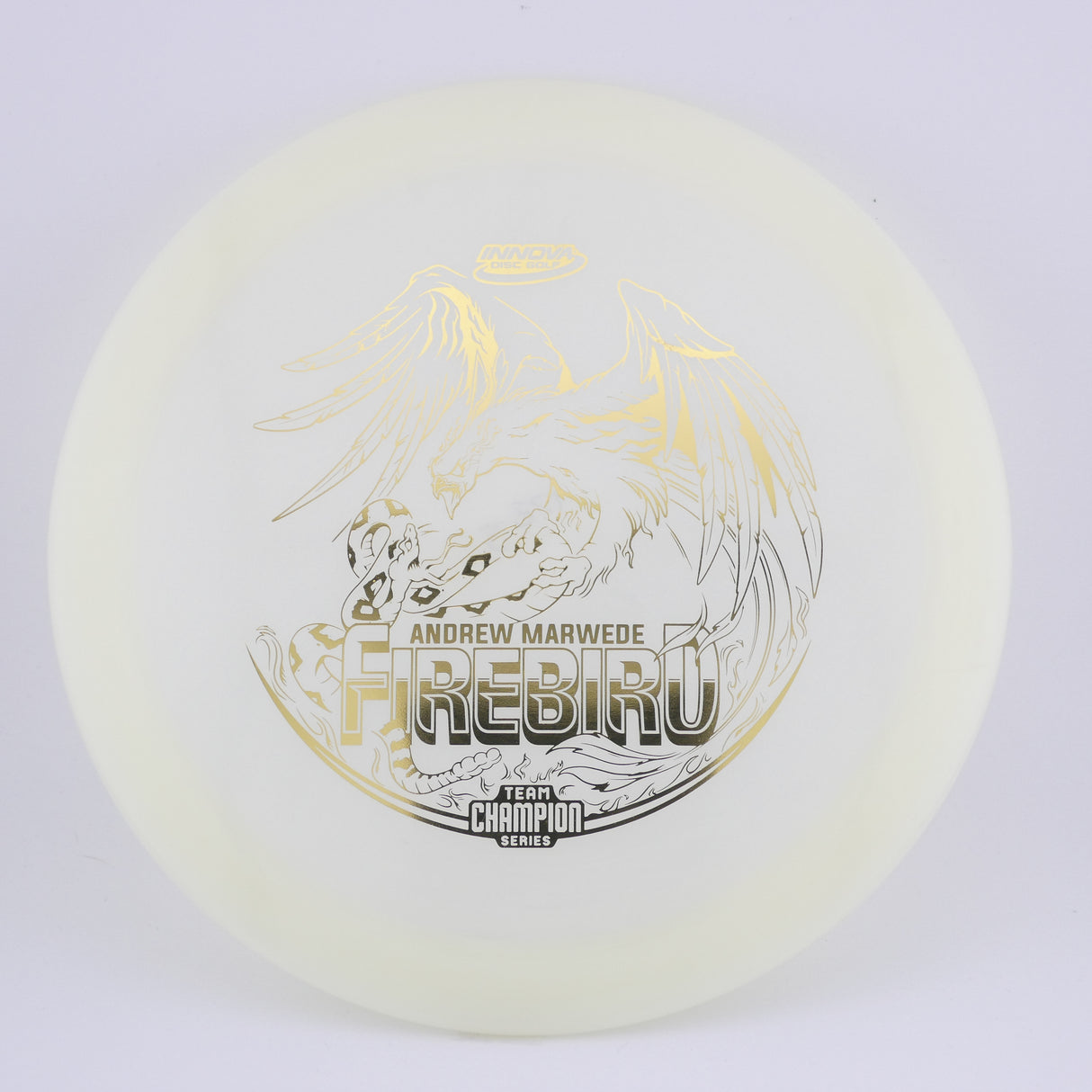 Innova Champion Glow Firebird Andrew Marwede (Tour Series) 173-175g control driver disc golf disc