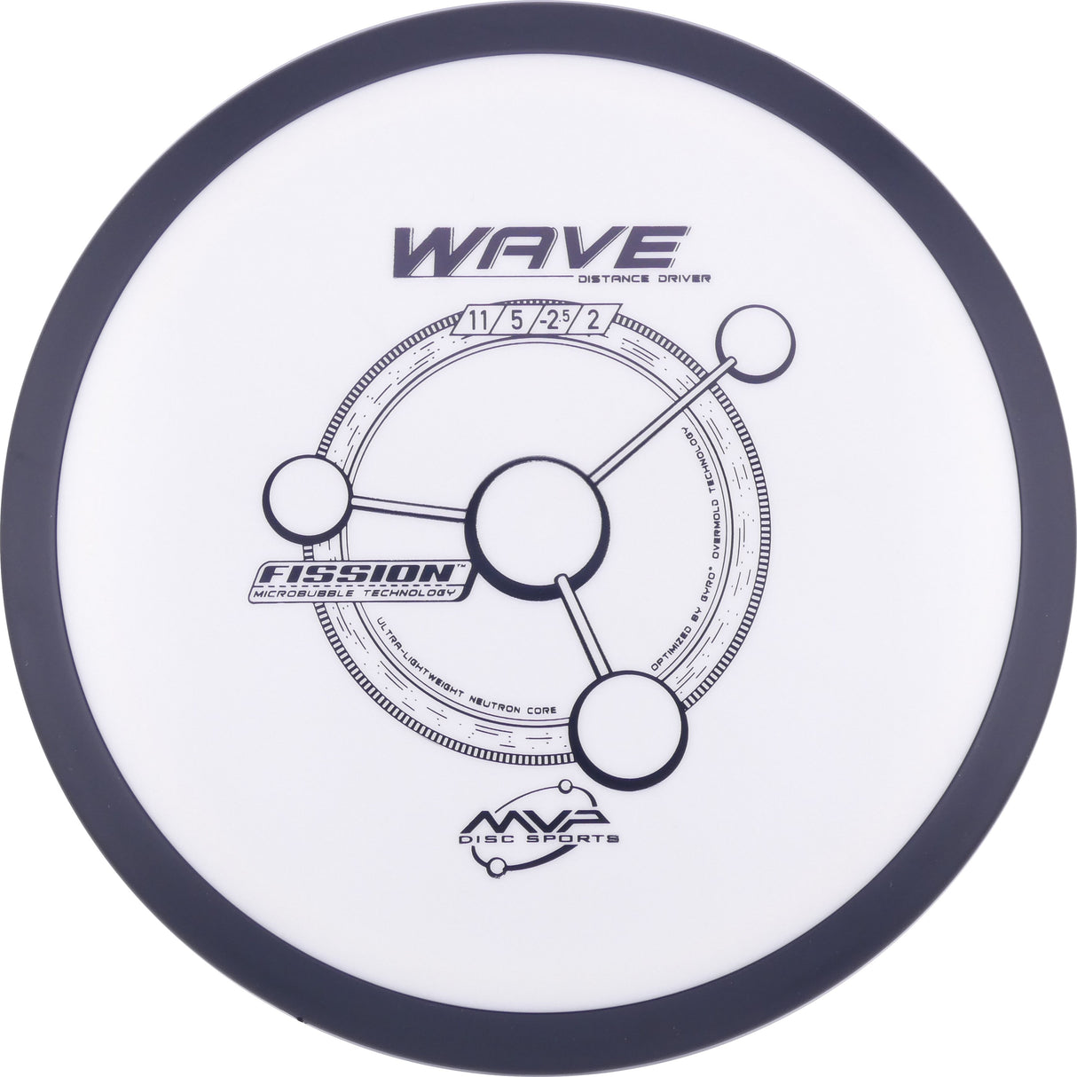 MVP Fission Wave 155-159g slightly understable distance driver disc golf disc
