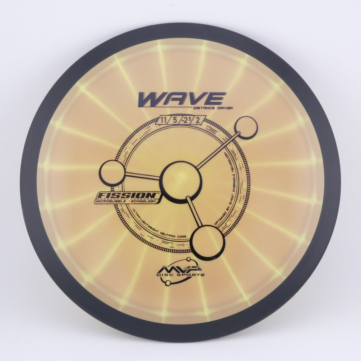 MVP Fission Wave 170-175g slightly understable distance driver disc golf disc