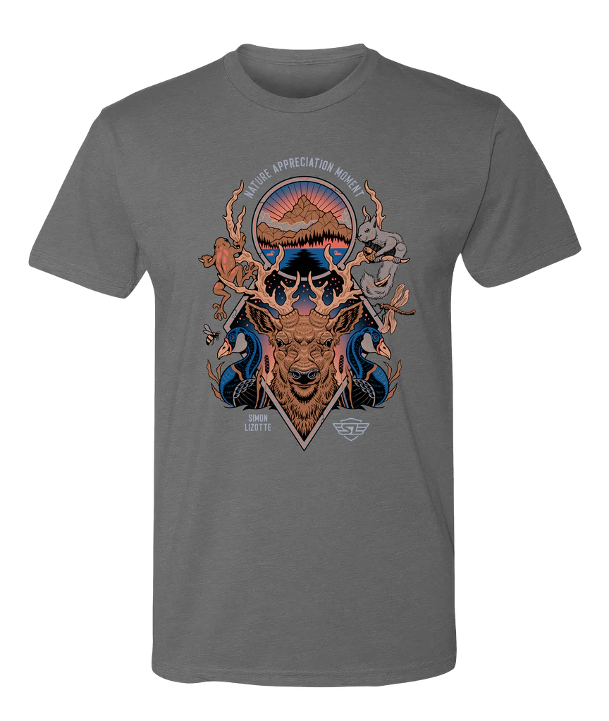 Simon Lizotte Nature Appreciation Tee (Heather Grey)