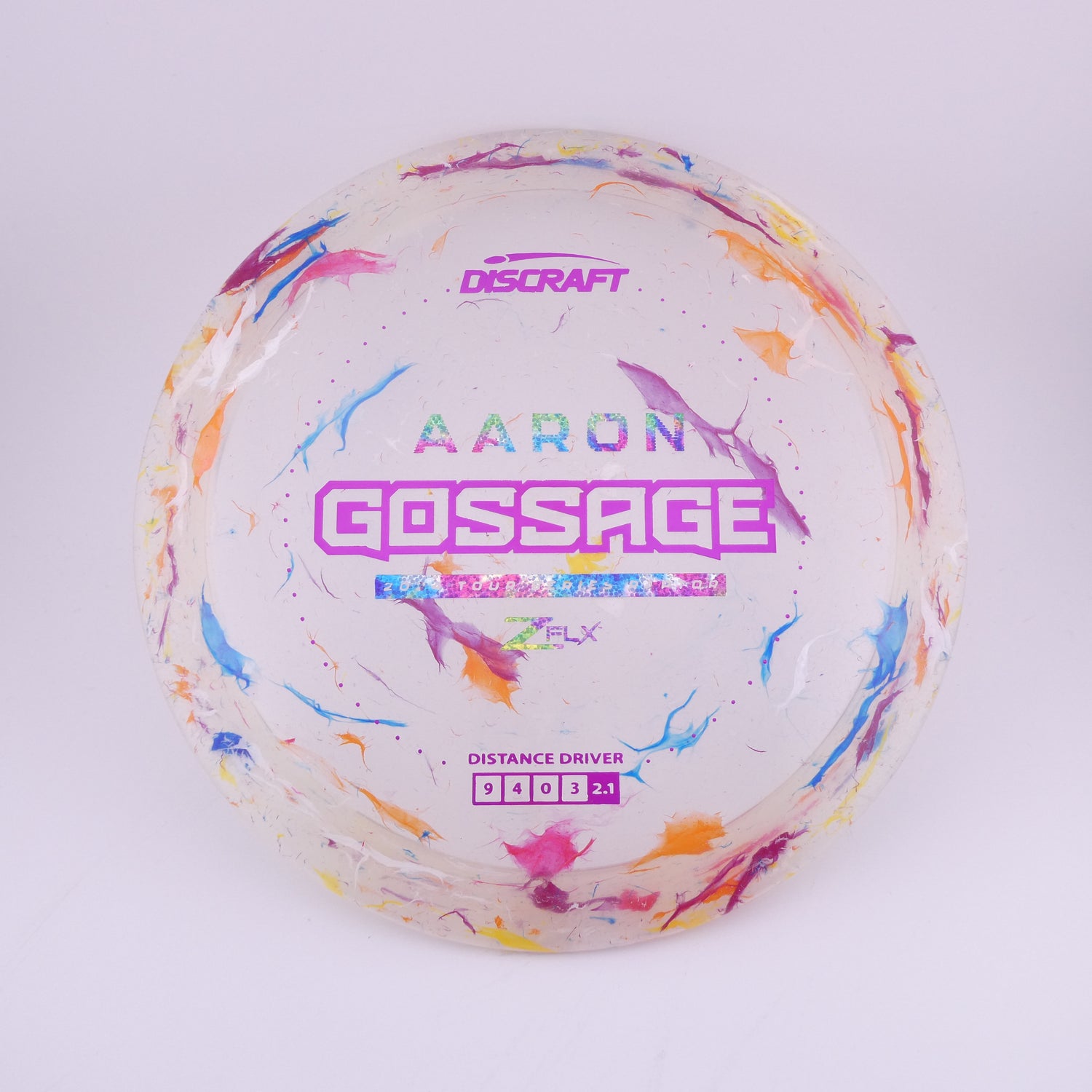 Discraft Jawbreaker Z Flx Raptor - Aaron Gossage 2024 Tour Series control driver disc golf disc