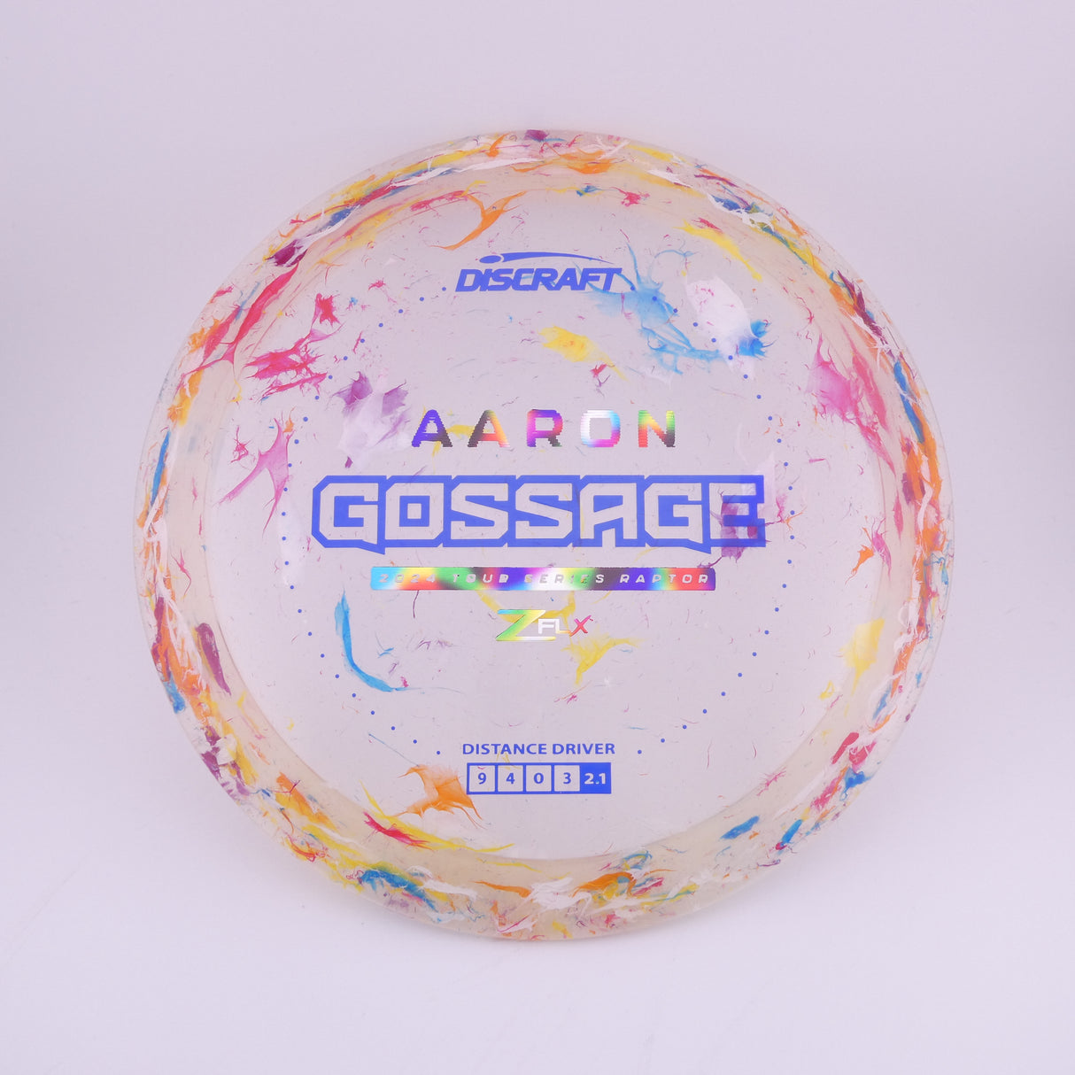 Discraft Jawbreaker Z Flx Raptor - Aaron Gossage 2024 Tour Series control driver disc golf disc