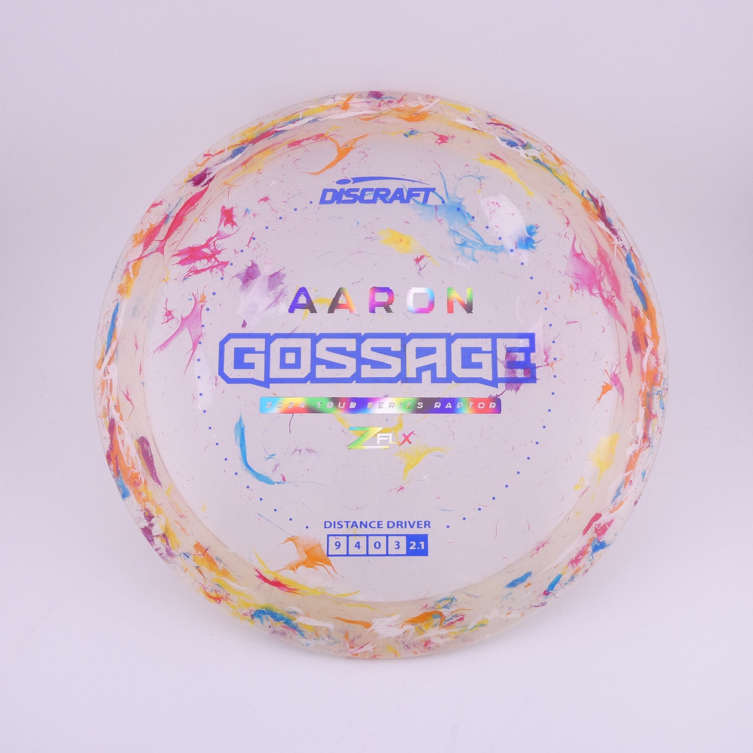 Discraft Jawbreaker Z Flx Raptor - Aaron Gossage 2024 Tour Series control driver disc golf disc