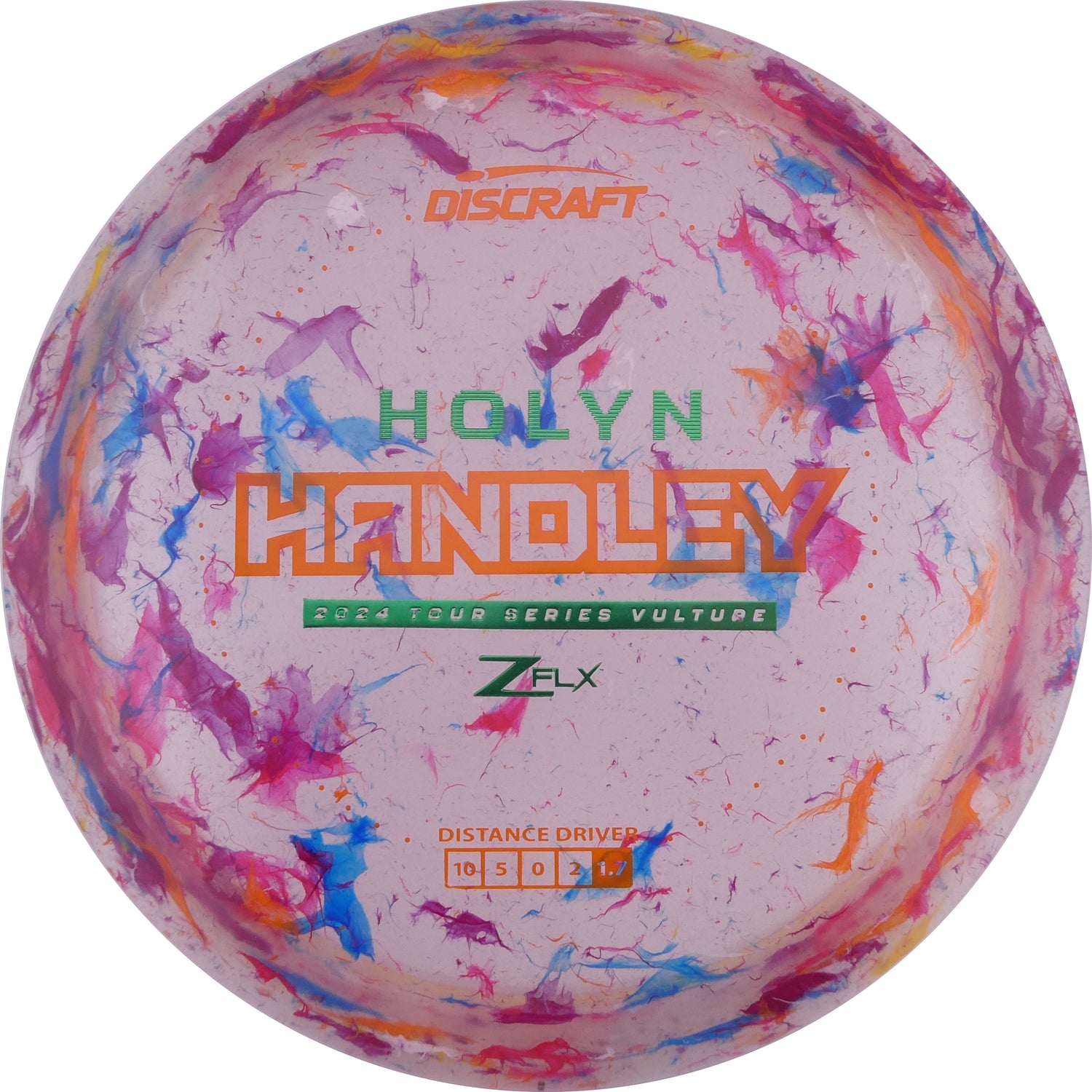 Discraft Jawbreaker Z Flx Vulture - Holy Handley 2024 Tour Series control driver disc golf disc